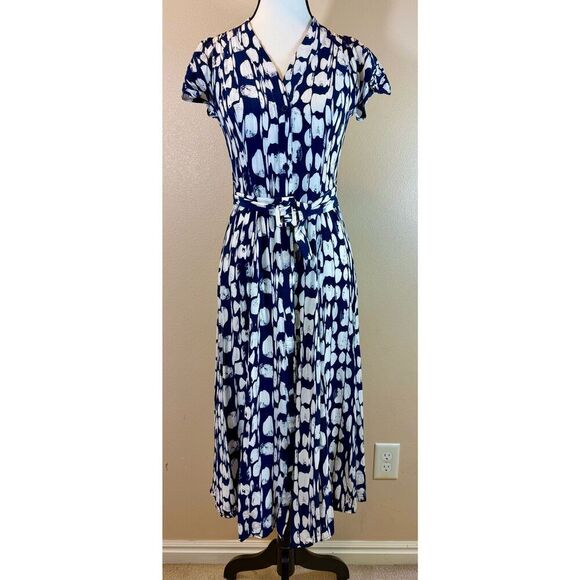 NWOT French Connection Dam Islanna Crepe Printed Midi Casual Summer Dress Size 0 - Picture 4 of 11